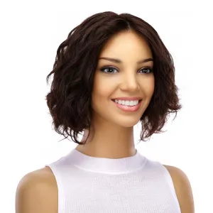 12" Halle Silk Top Wig Dark Brown Wavy