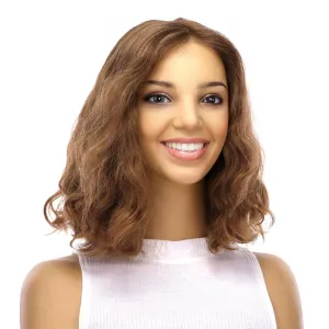 13" Luxe Bob Silk Top #14 Warm Dark Blonde Wavy