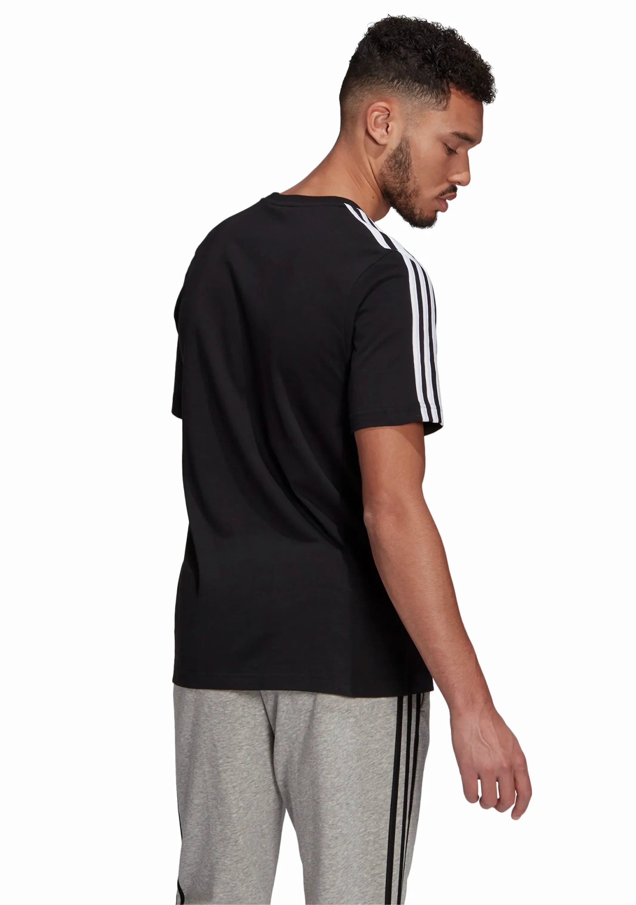 Adidas Men’s Essentials 3 Stripes Tee
