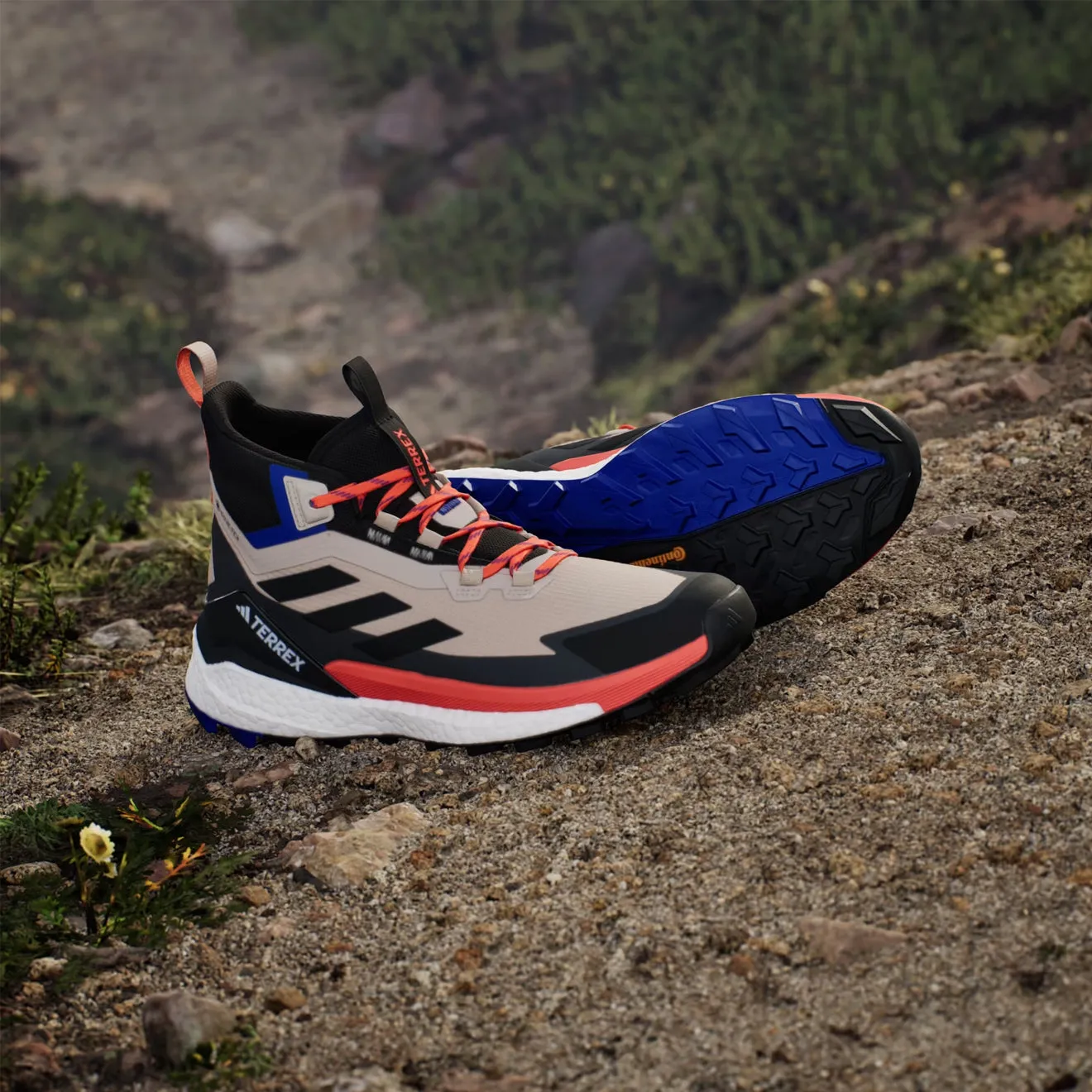 Adidas Terrex Free Hiker 2 Wonder Beige / Core Black / Semi Impact Orange