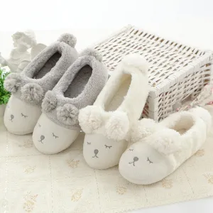 Animal Slippers Lamb Cotton Slippers Indoor Non-slip Floor Slippers UGG Style