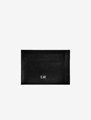 Ash MIRUM® Leather Vegan Cardholder | Black & Silver