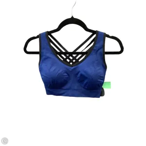 Athletic Bra By Clothes Mentor In Blue, Size: L