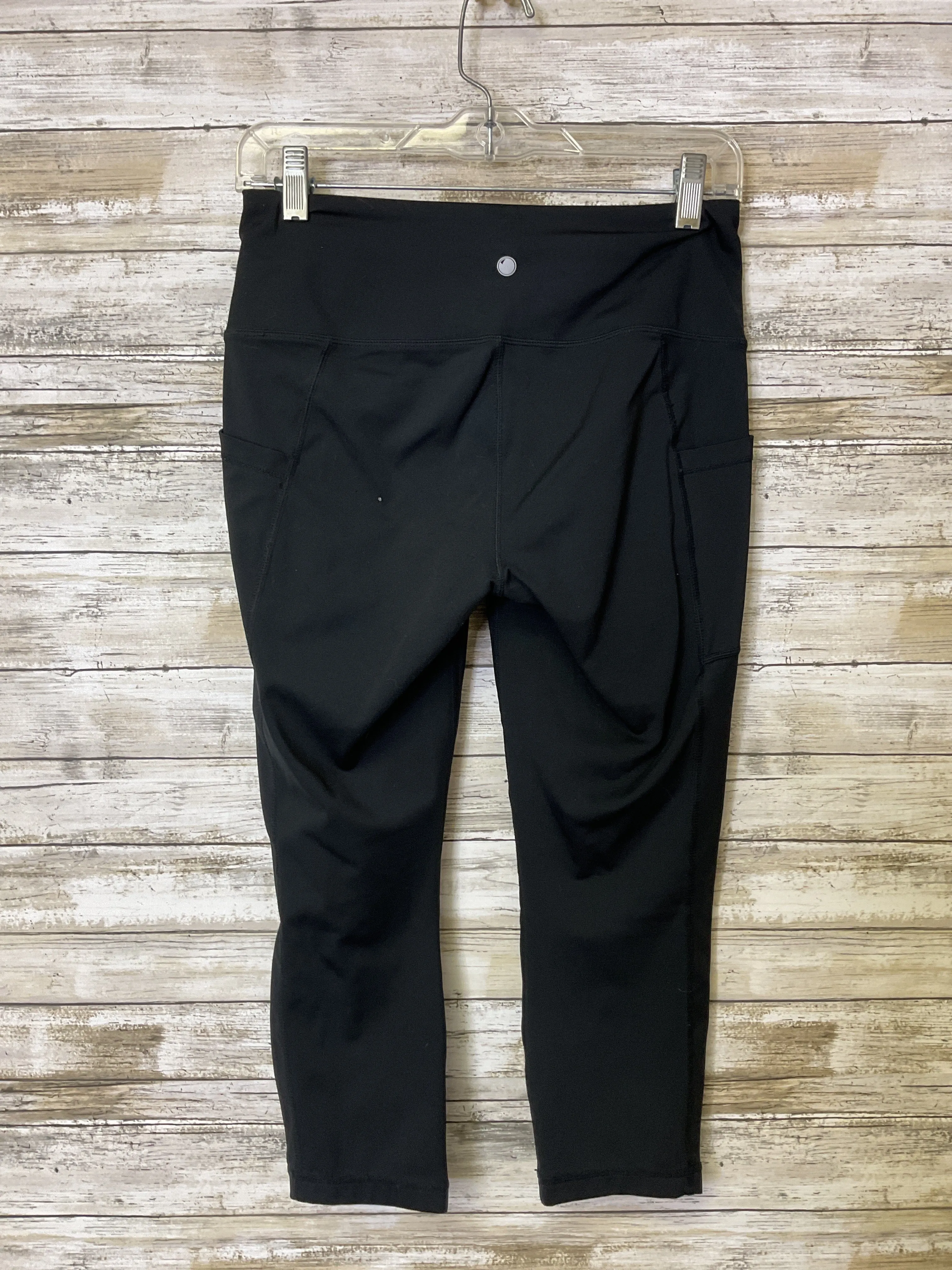Athletic Leggings Capris By Yogalicious In Black, Size:M