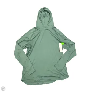 Athletic Top Long Sleeve Hoodie By Lululemon In Green, Size: Xl