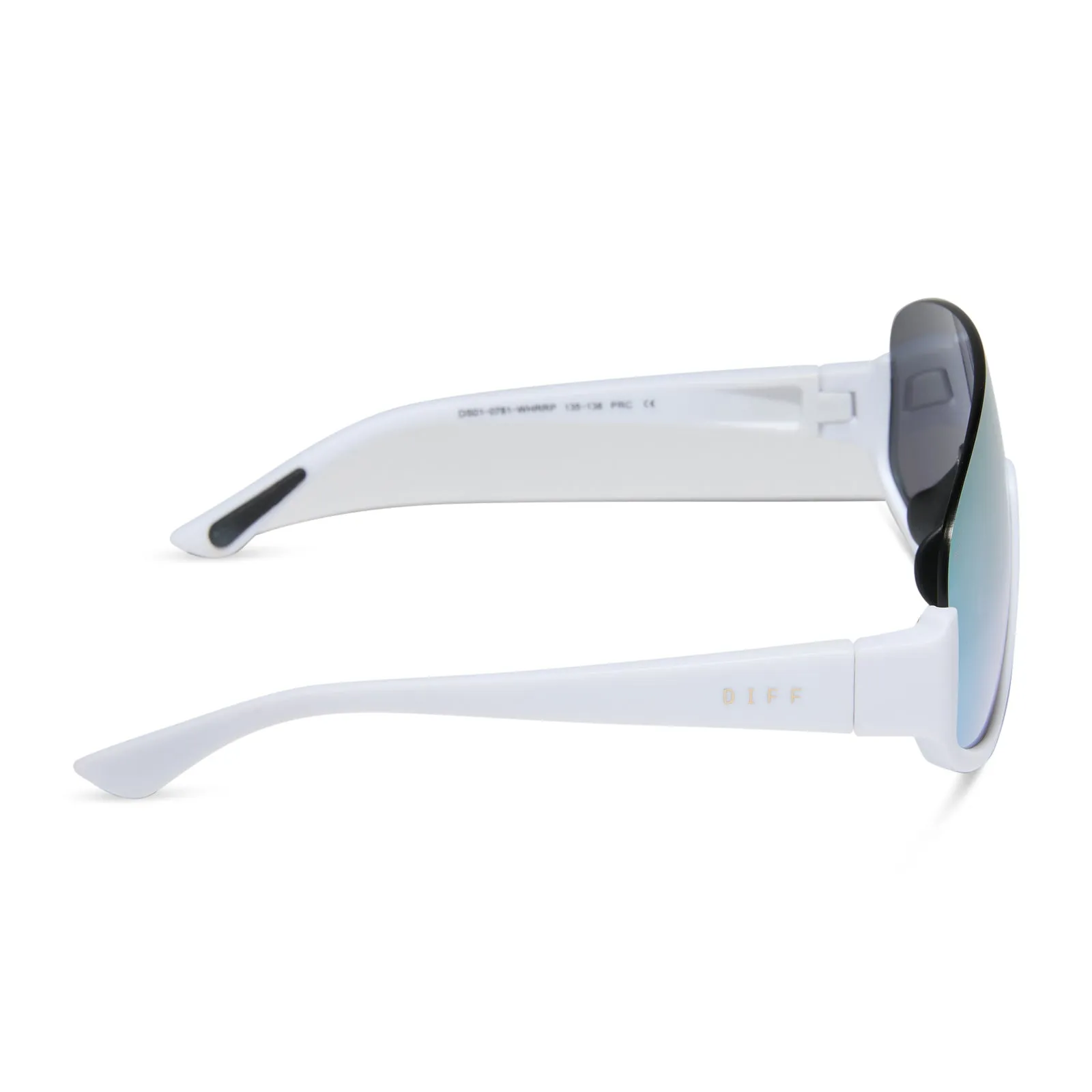 BLAZER - MATTE WHITE   LAVENDER MIRROR   POLARIZED SUNGLASSES