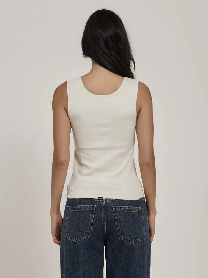Chariot Oval Singlet - Heritage White
