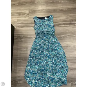 Dress Casual Midi By Christopher And Banks In Blue, Size: 4