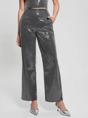 Grey Cassia Sequins Pants