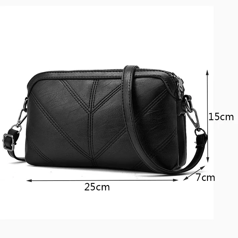 High Quality Women Handbag Luxury Messenger Bag Soft Faux Leather Shoulder Bag
