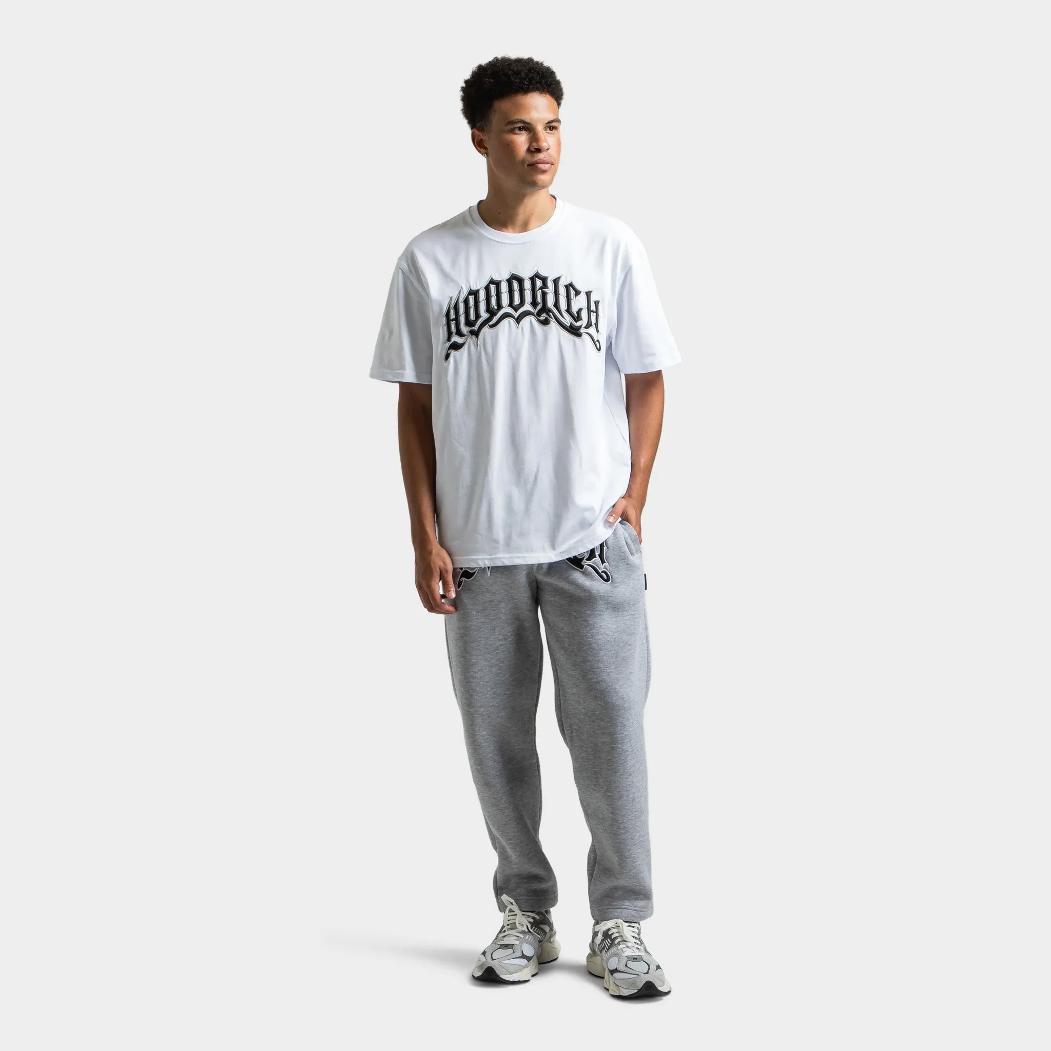 Hoodrich Ritual Embroidered T-Shirt Black / White