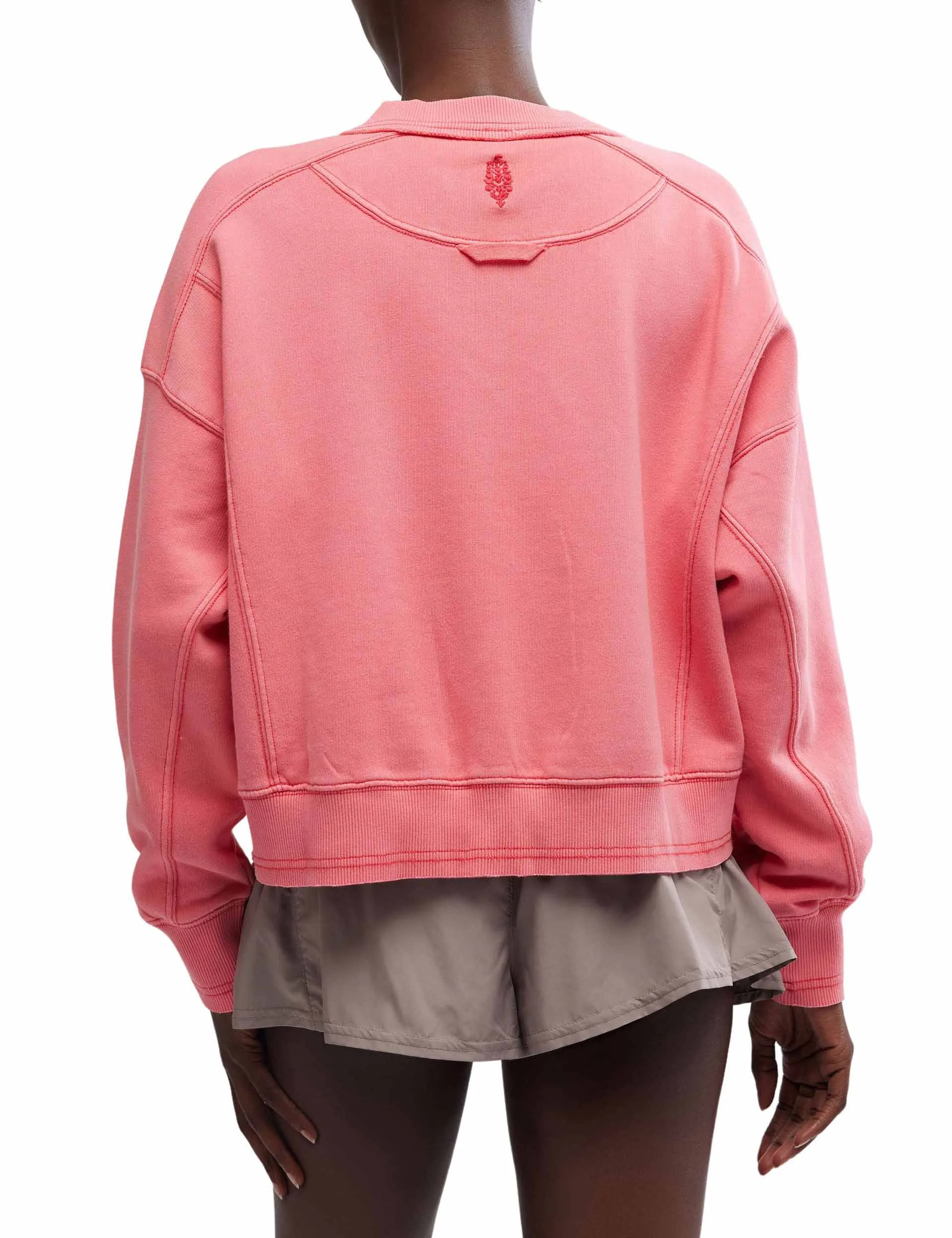 Intercept Pullover - Hibiscus