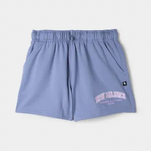 New Balance Junior Girls' Club Short Dusk Shower