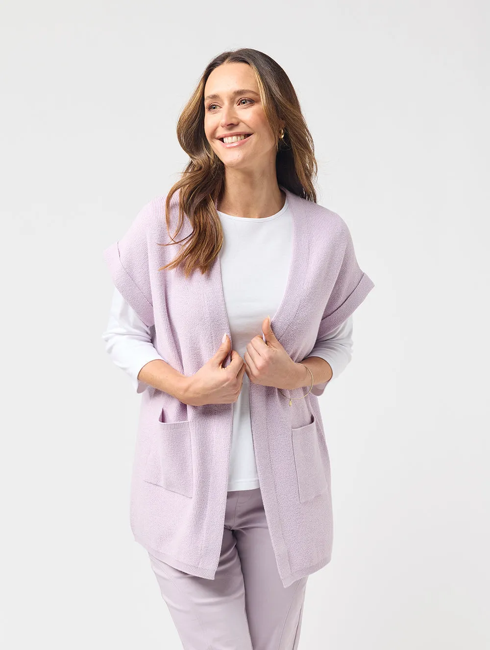 Nicoline Short Sleeve Knit Cardigan