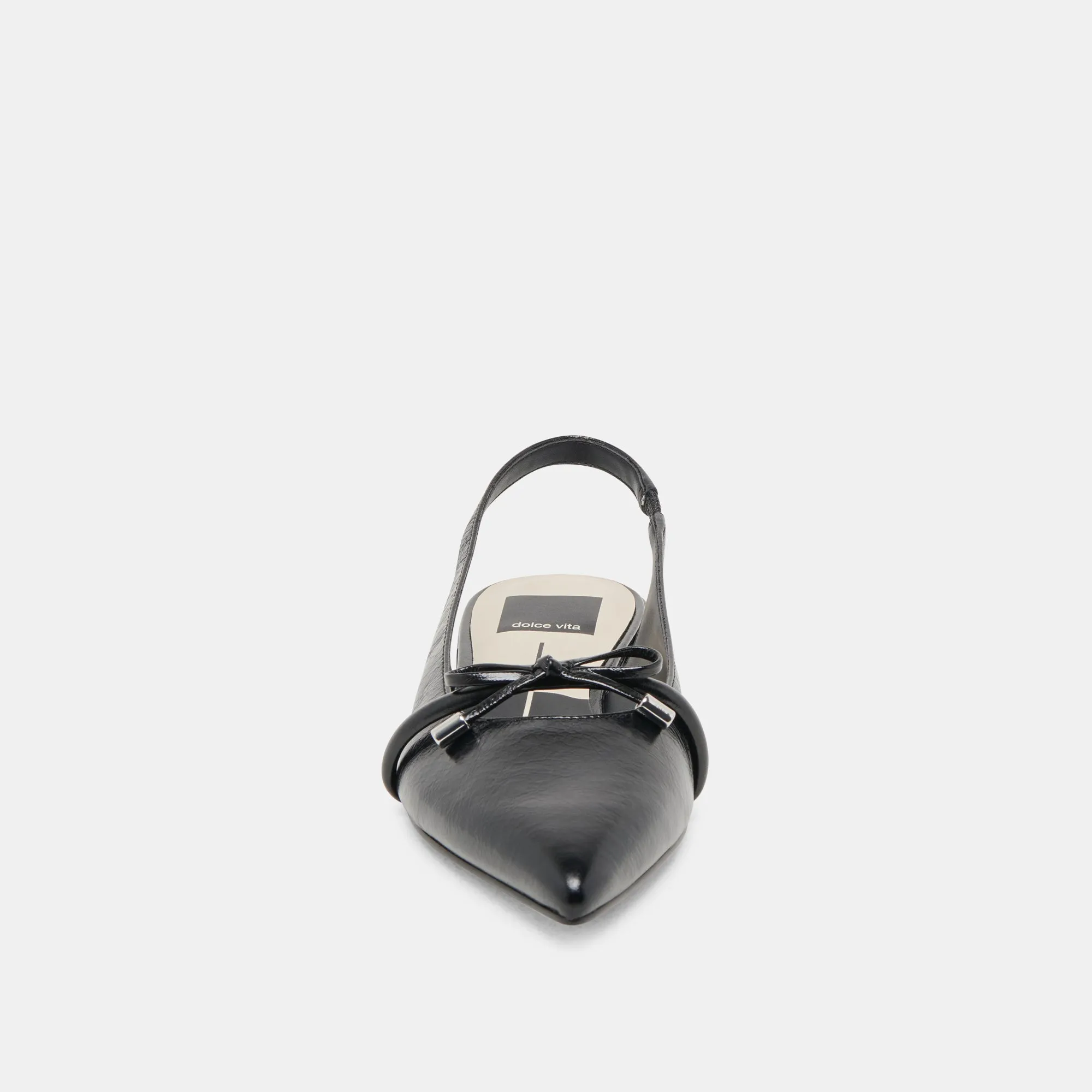 PAYGE FLATS MIDNIGHT CRINKLE PATENT