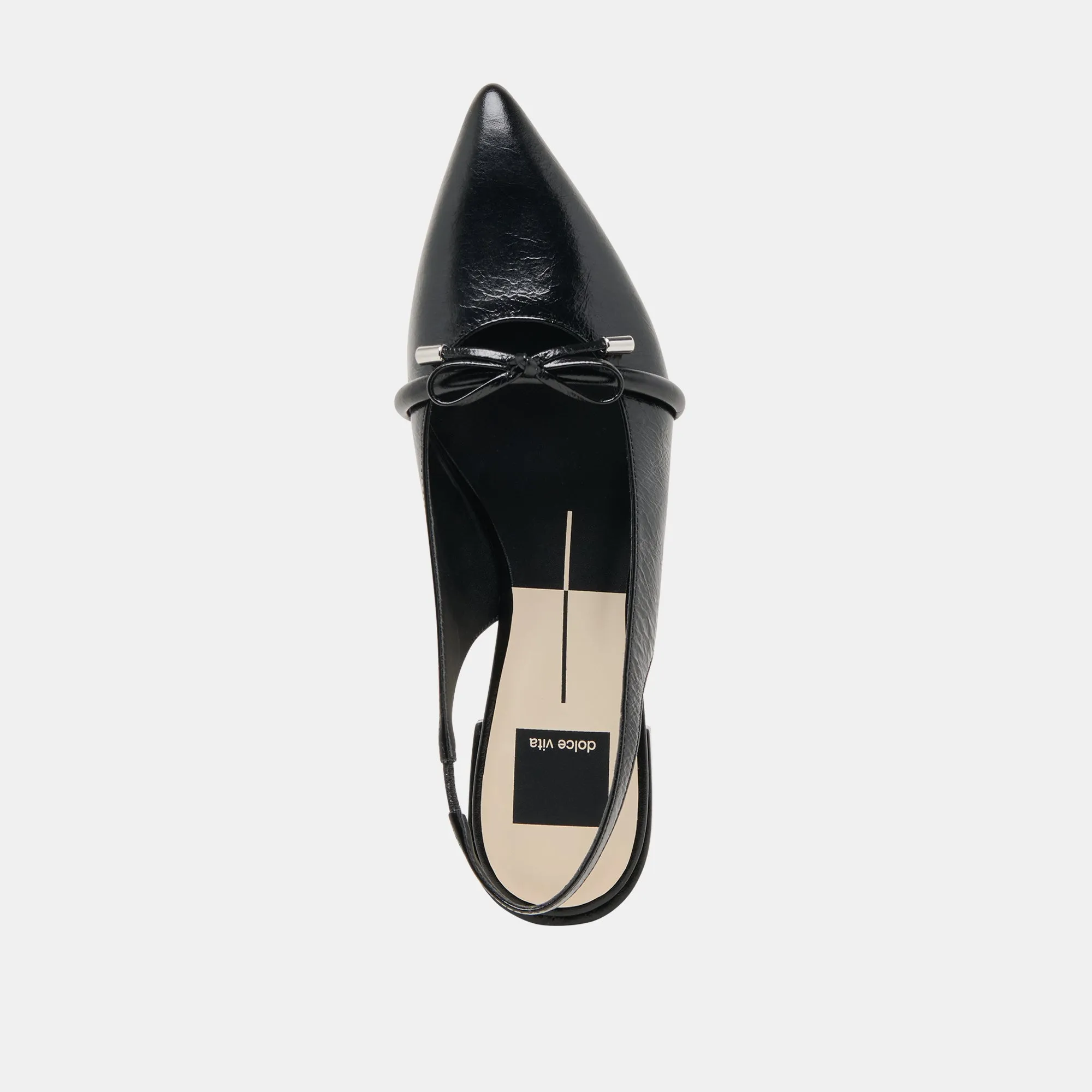PAYGE FLATS MIDNIGHT CRINKLE PATENT