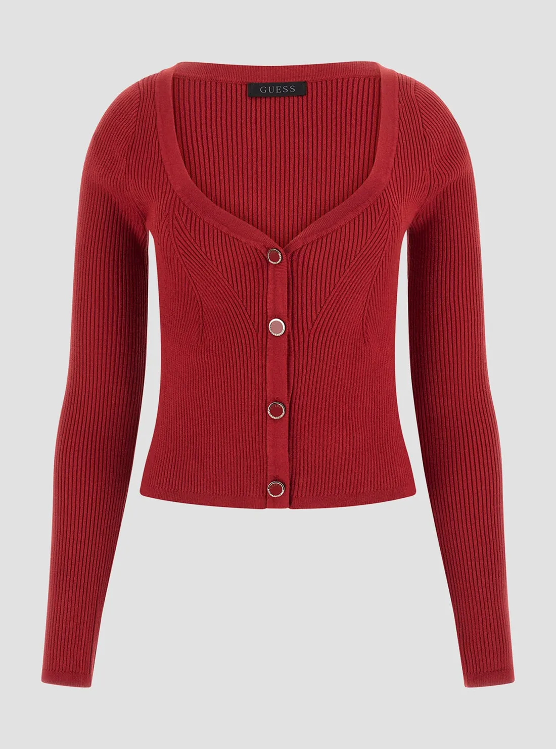 Red Katelyn Knit Cardigan