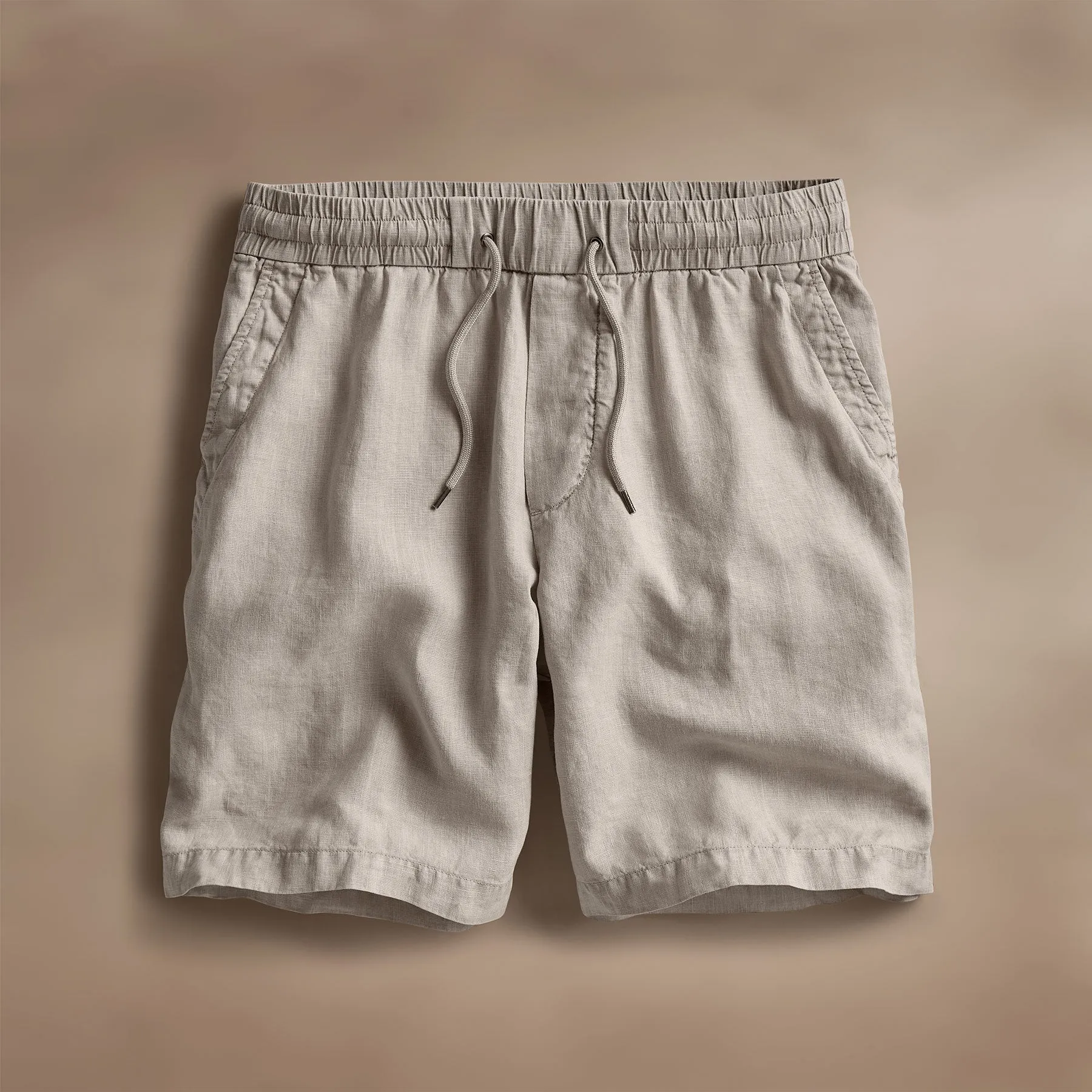 Relaxed Fit Linen Short - Salt Pigment