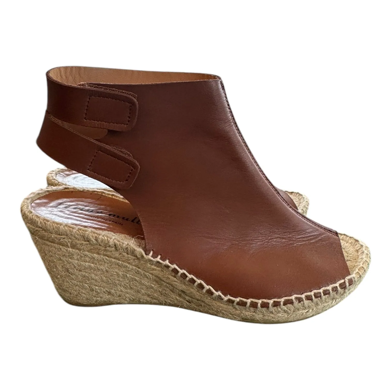 Shoes Heels Wedge By BETTYE MULLER In Brown & Tan, Size:8