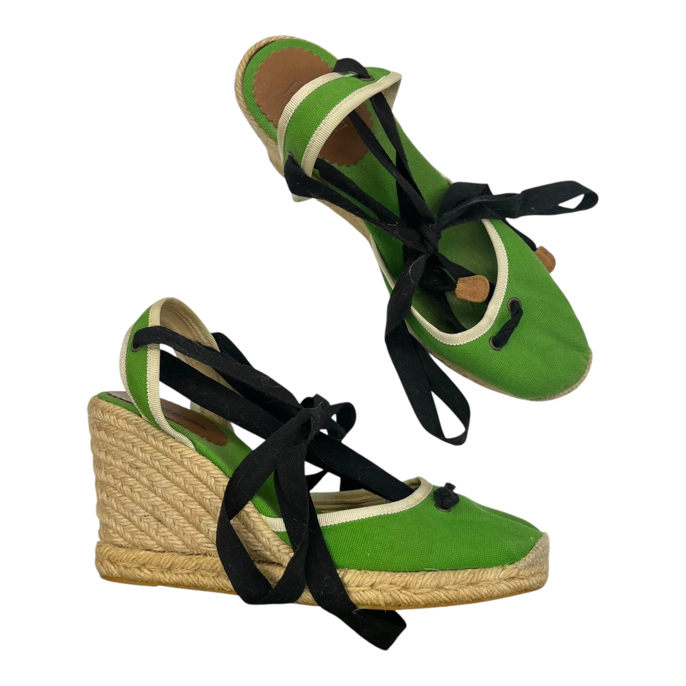 Shoes Heels Wedge By J. Crew In Green, Size:9
