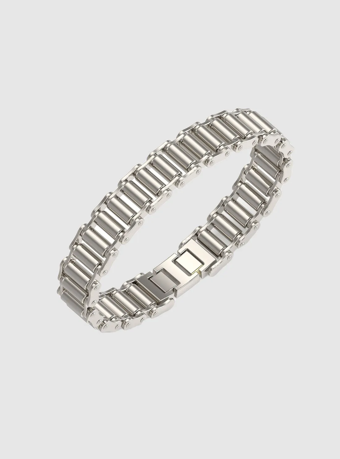 Silver Bicycle Chain Bracelet
