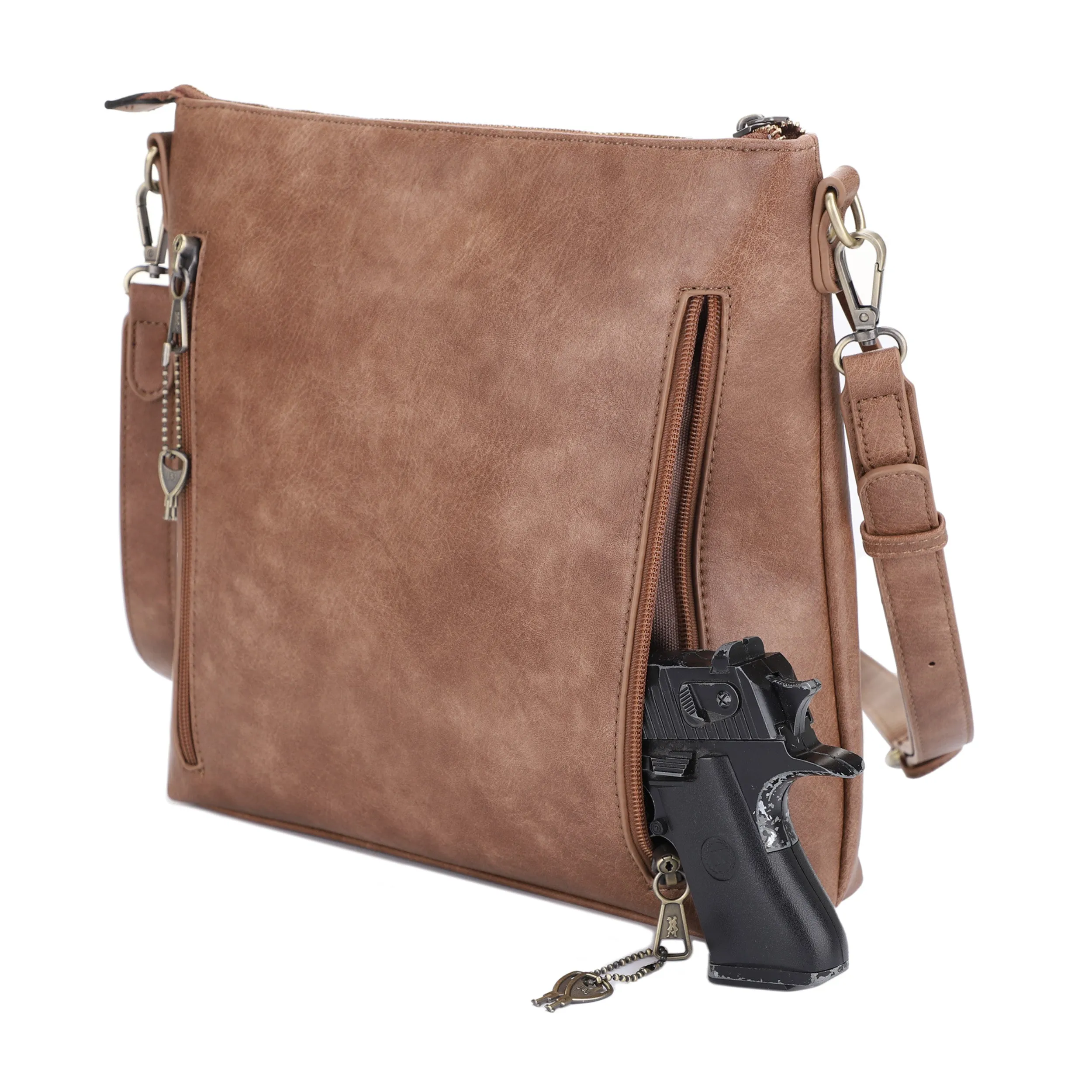 Southport Concealed Carry Lock and Key Crossbody