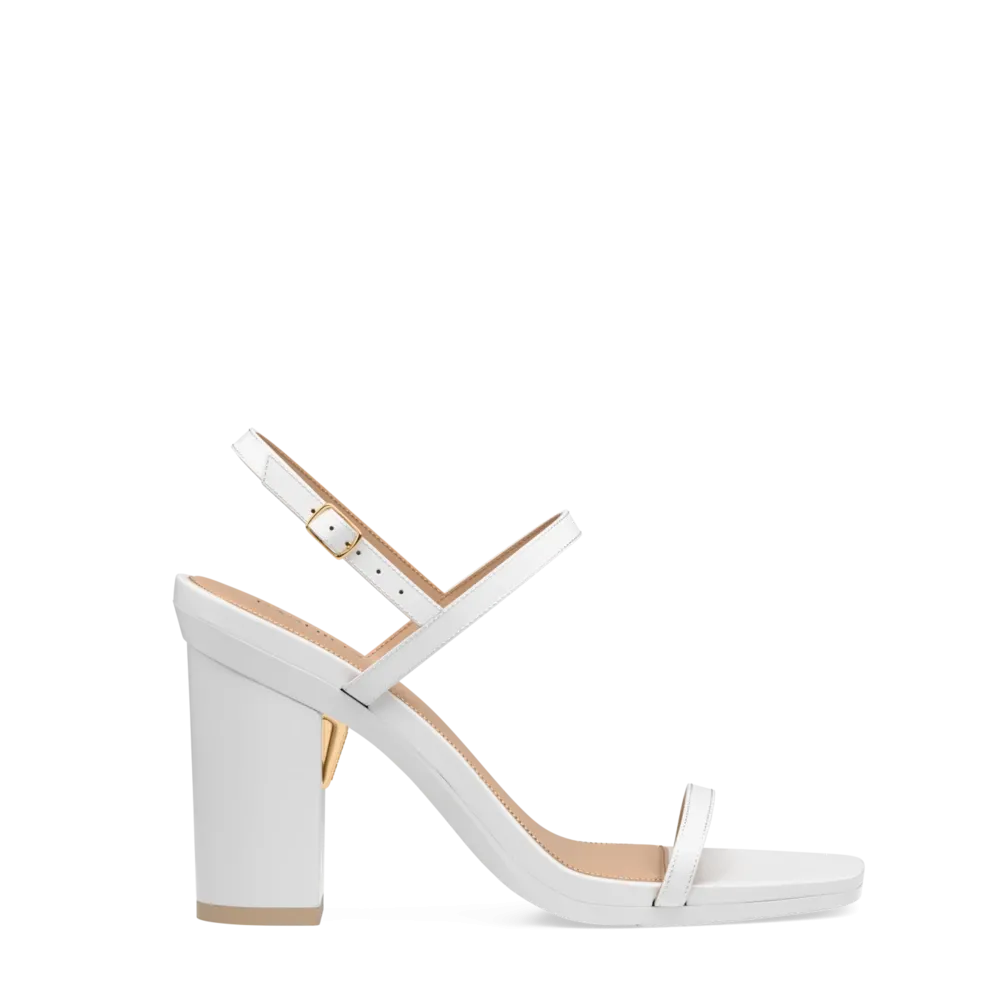 The Miranda - White Leather 4 Block