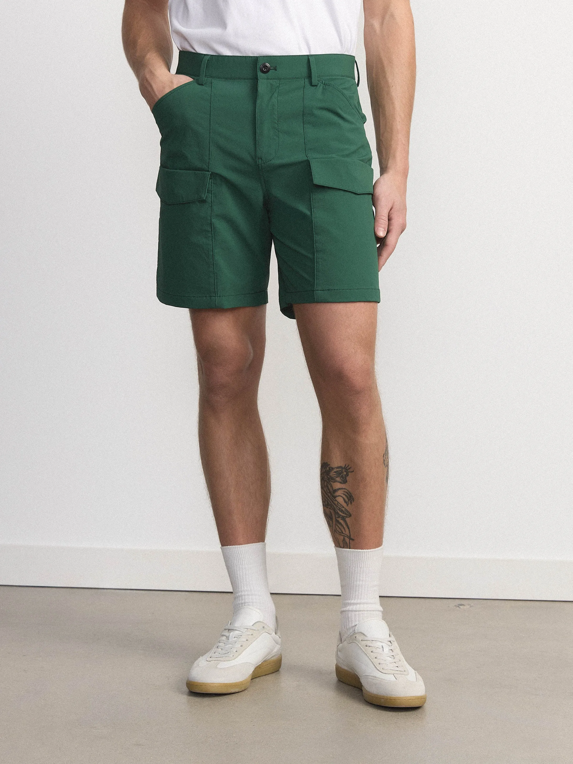The Ripstop Camp Short in Forest Green