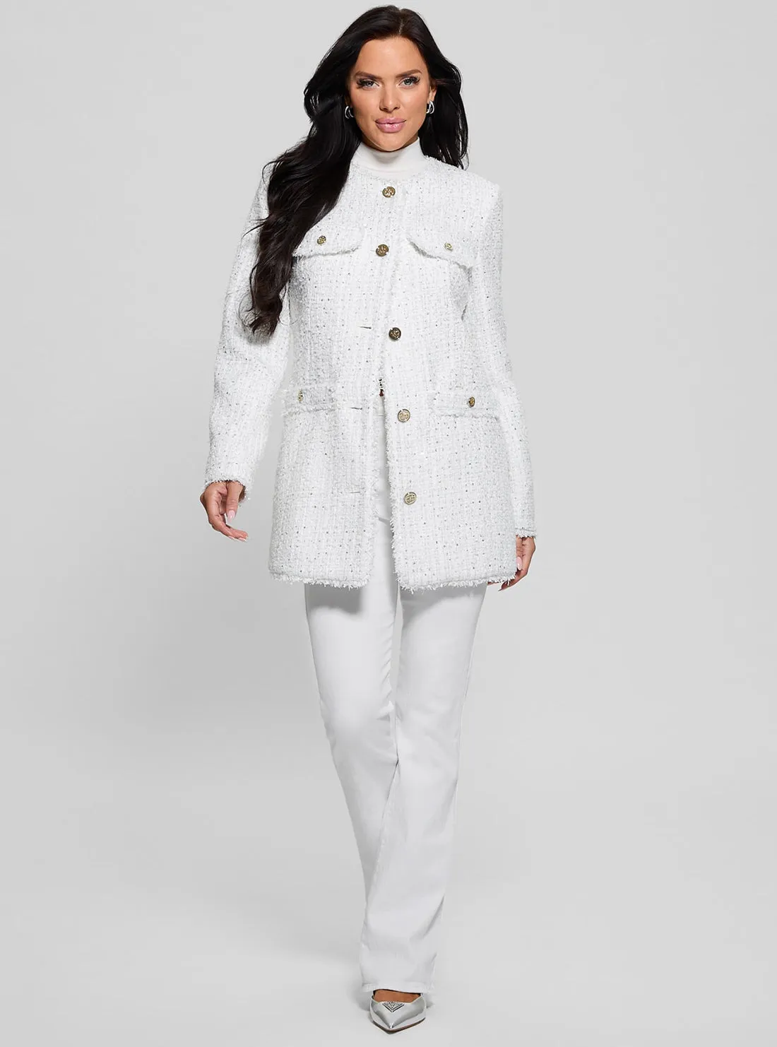 White Noelie Tweed Jacket