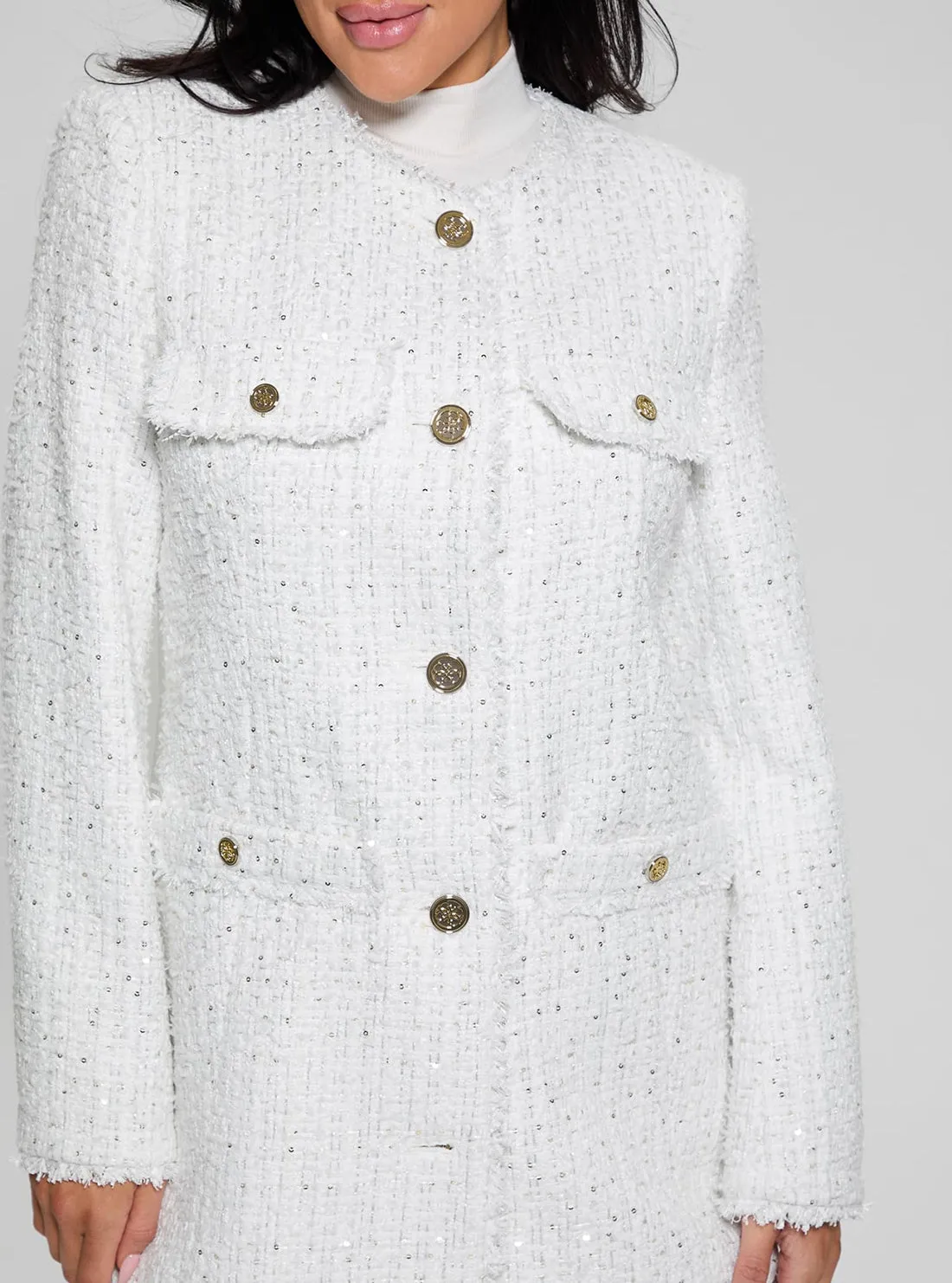 White Noelie Tweed Jacket