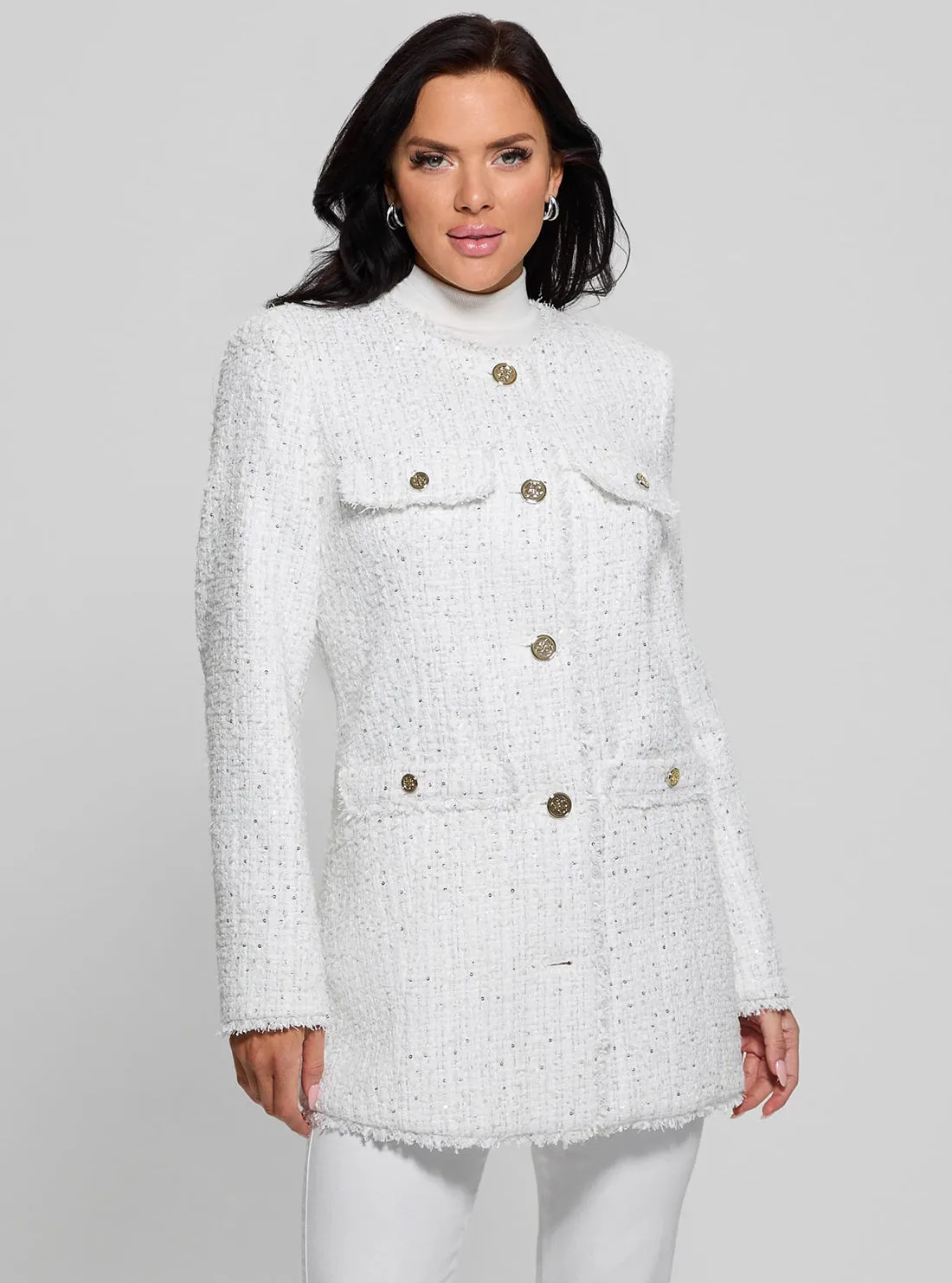 White Noelie Tweed Jacket